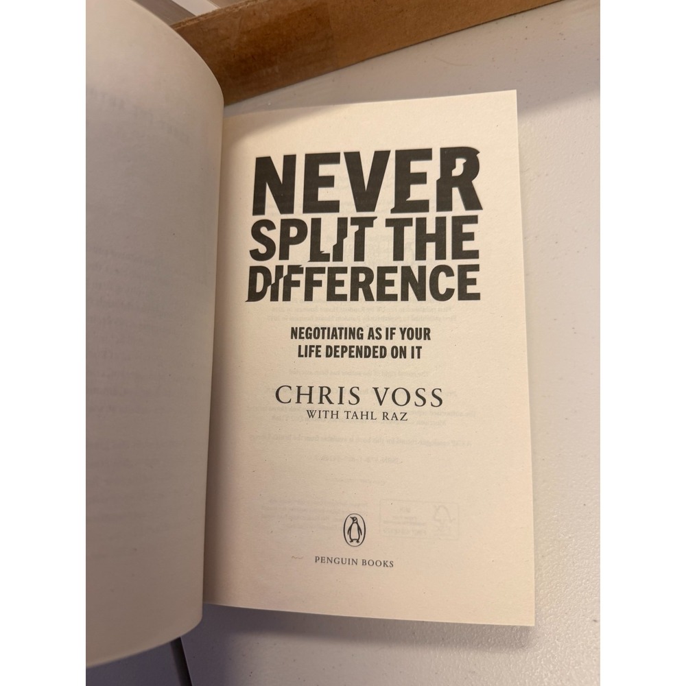 Never Split the Difference Paperback By Chris Voss 9 Copies New Lot of Books - Picture 4 of 7